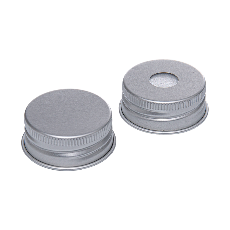 Topi botol aluminium rata/berlubang 38mm